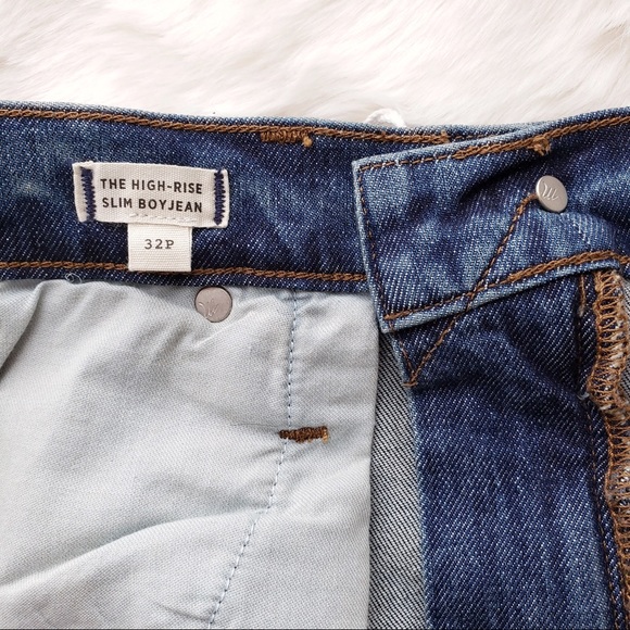 Madewell High Rise Slim Boyjean 32P - Picture 10 of 14